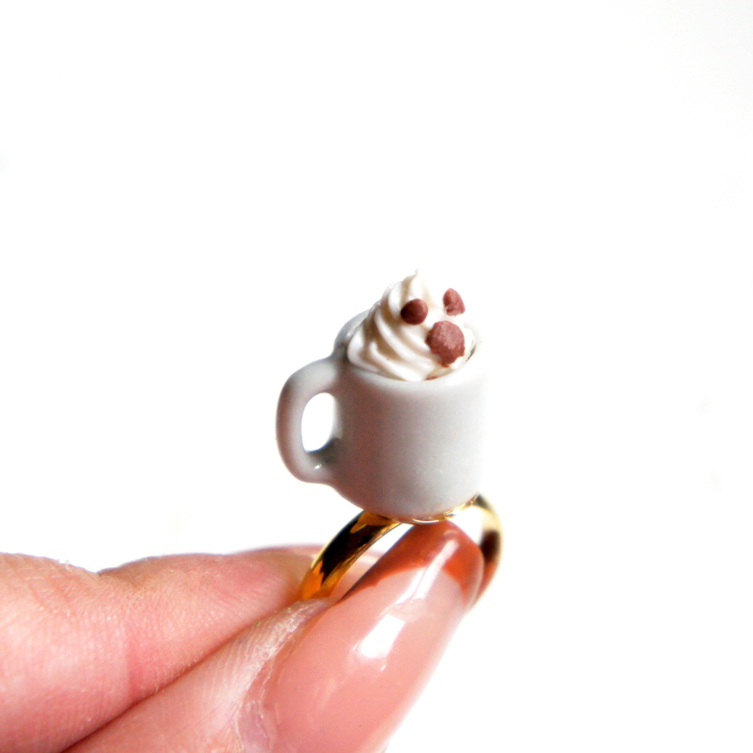 Ghost Coffee Cup Ring