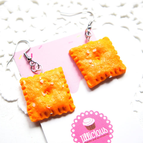 Cheez it Crackers Earrings