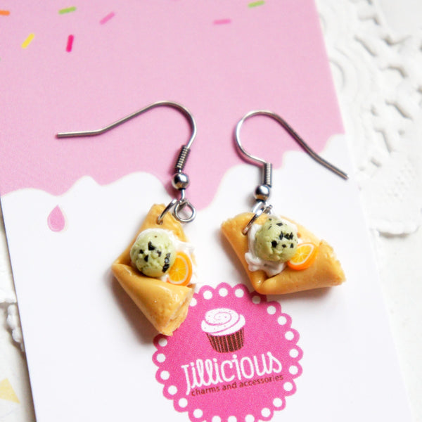 Fruit Crepe Dangle Earrings