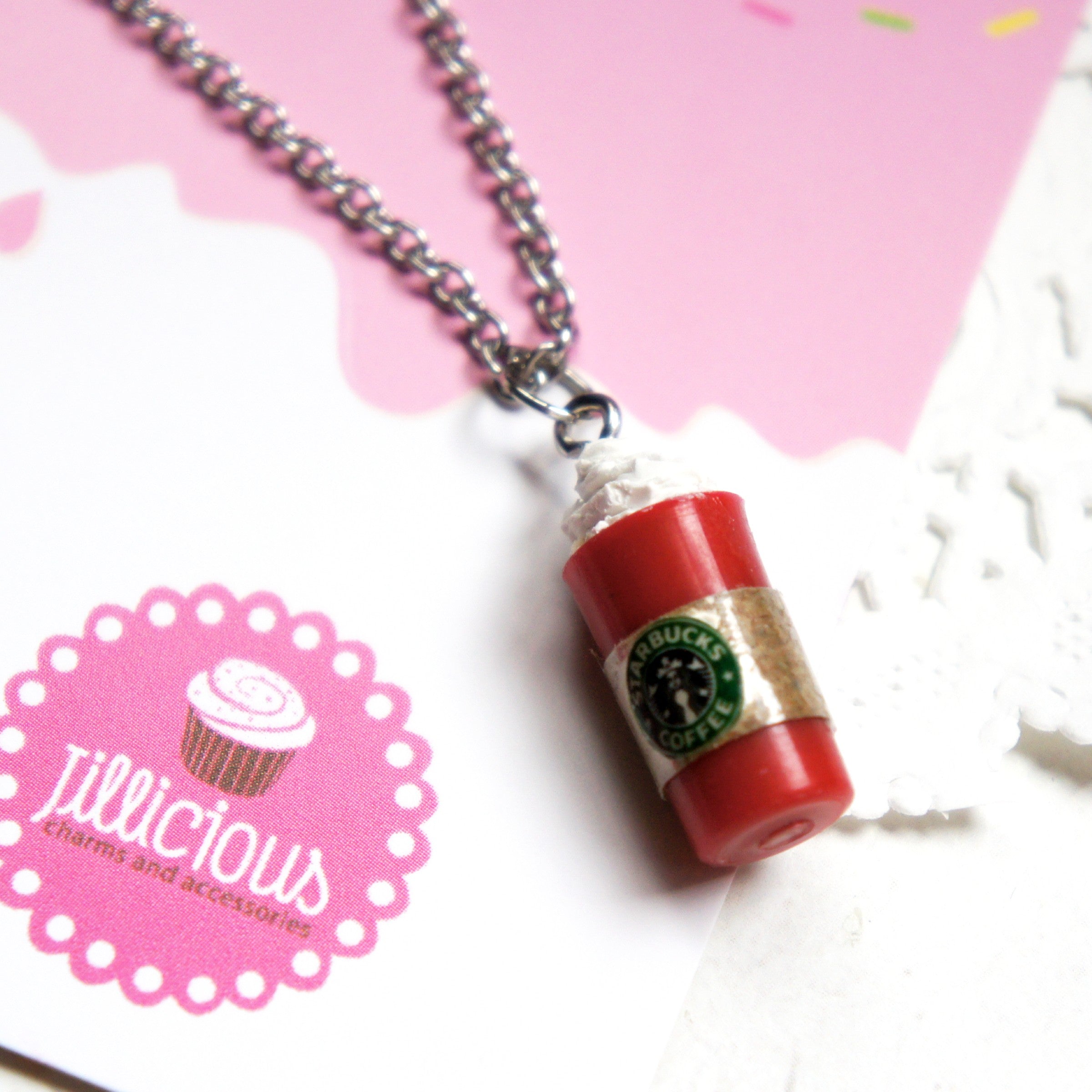 Starbucks Red Cup Necklace