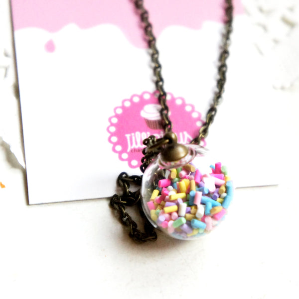 Candy Sprinkles Globe Necklace