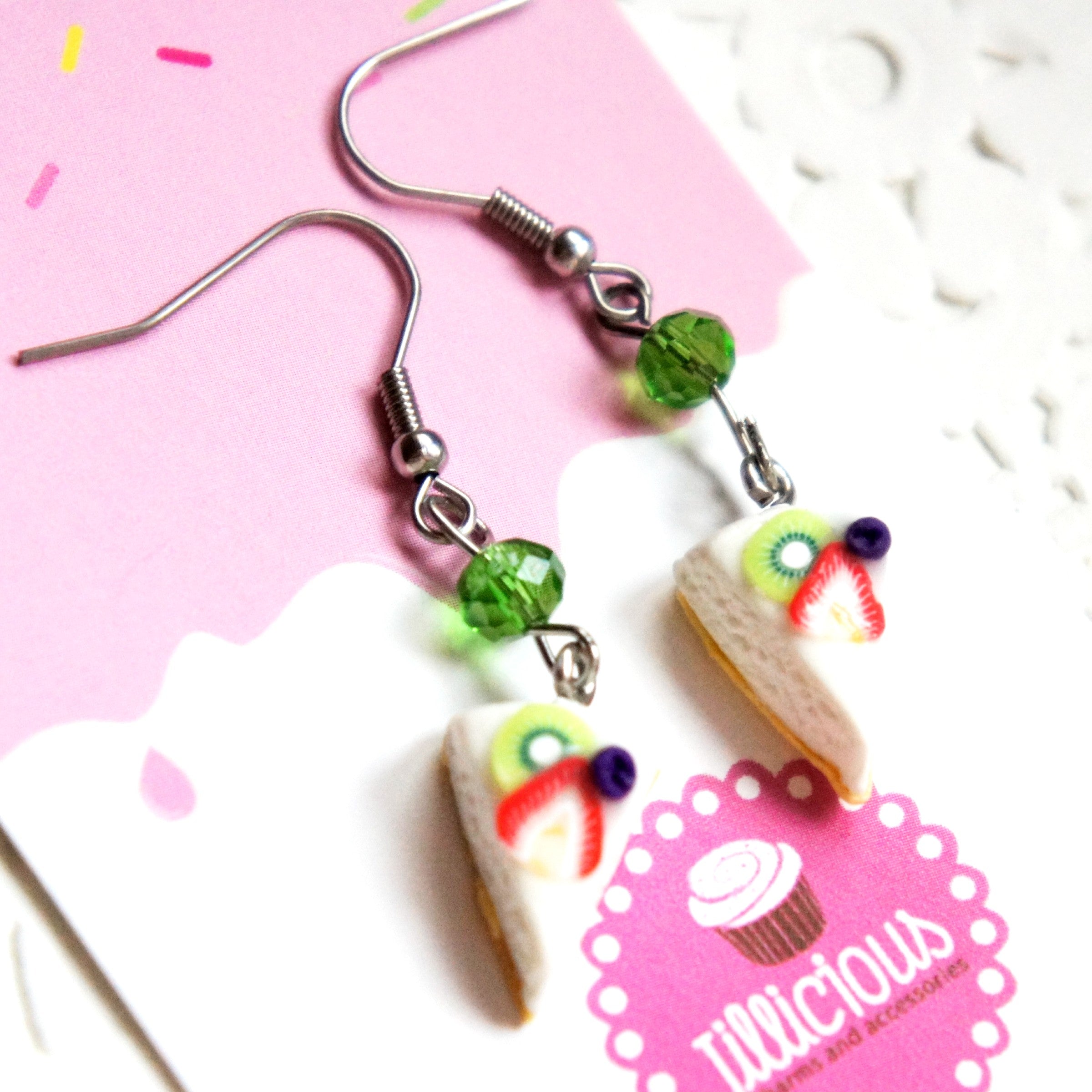 Fruit Cheesecake Dangle Earrings