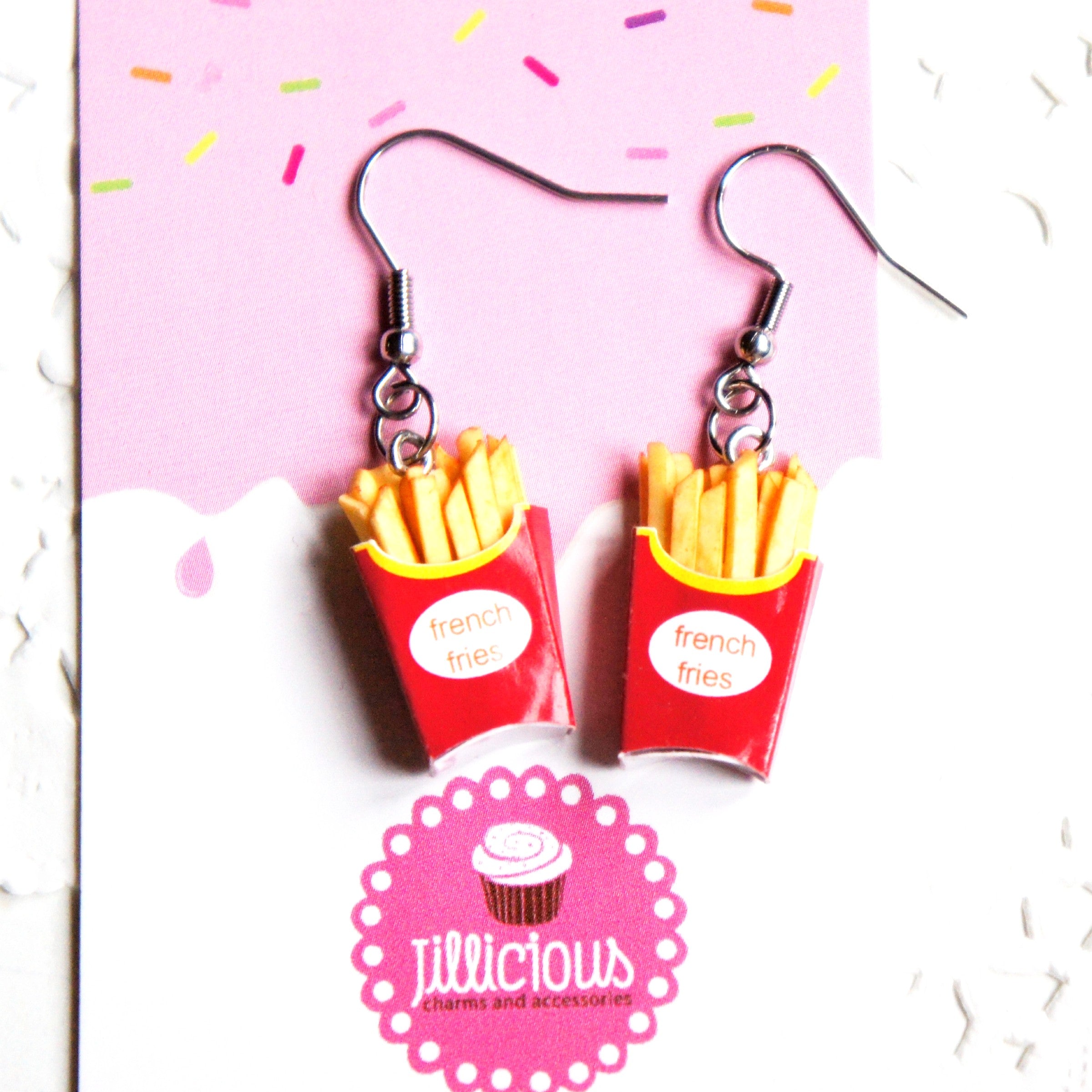 French Fries Dangle Earrings