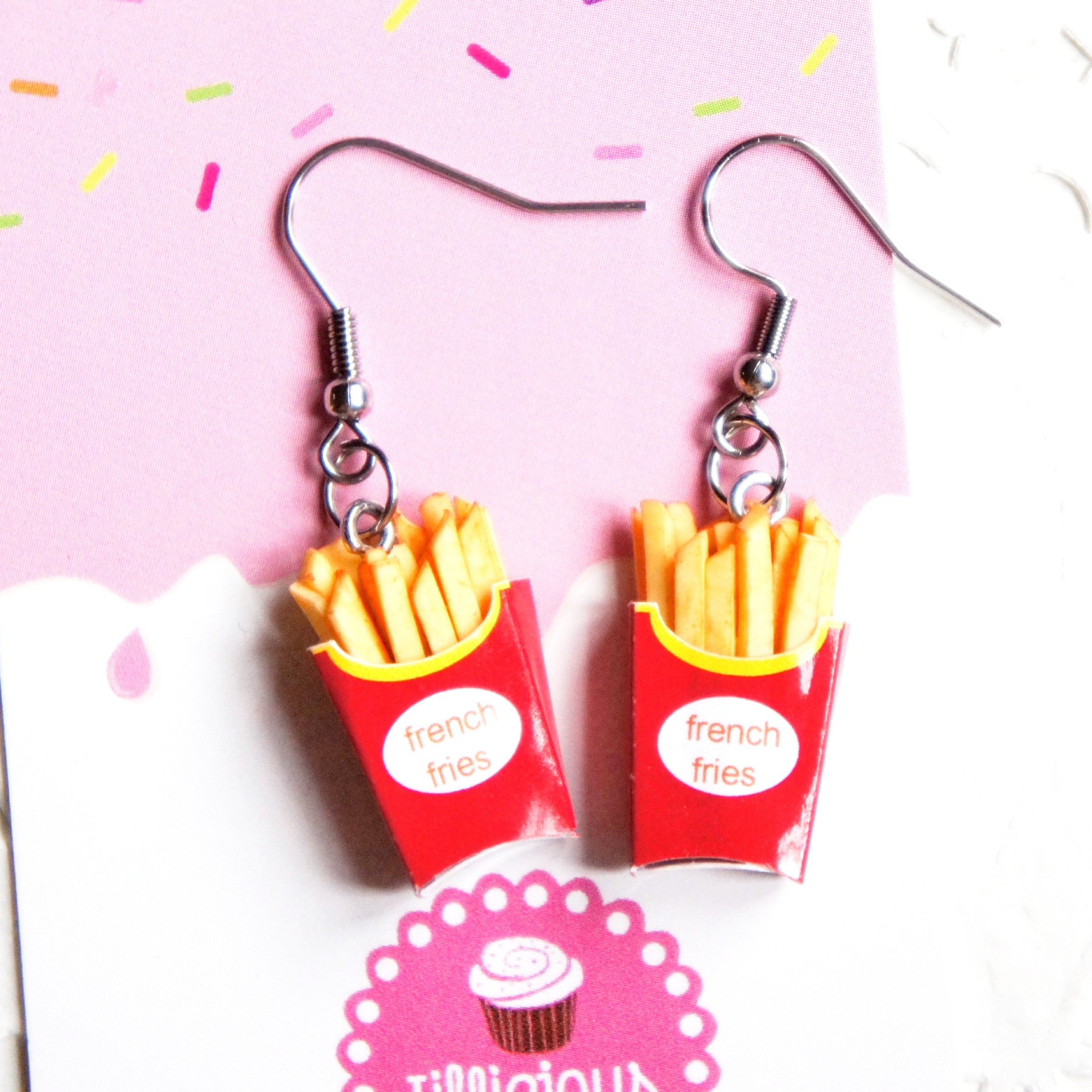 French Fries Dangle Earrings