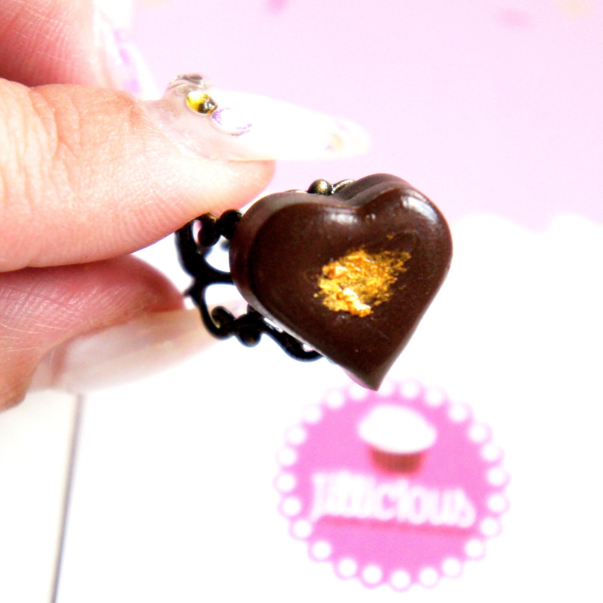 Heart Chocolate Truffle Ring