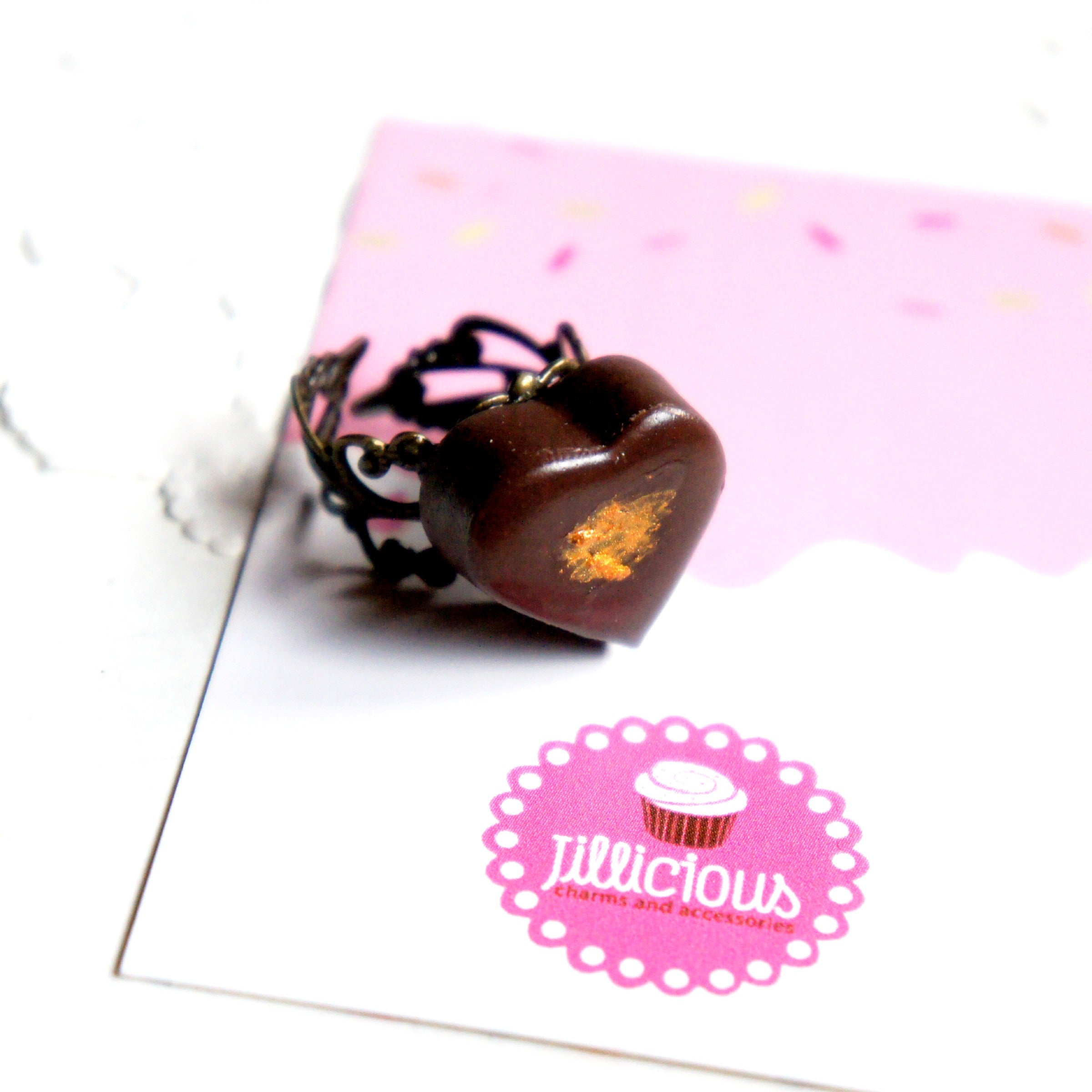 Heart Chocolate Truffle Ring