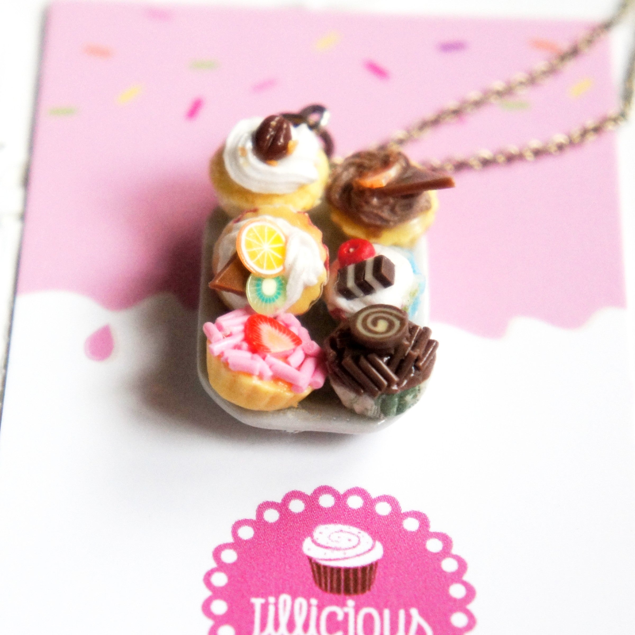 Cupcake Sampler Necklace