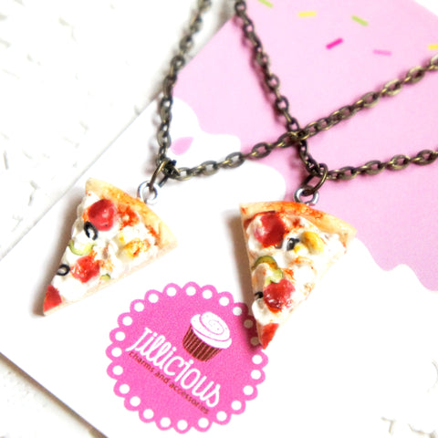 Supreme Pizza Friendship Necklace Set