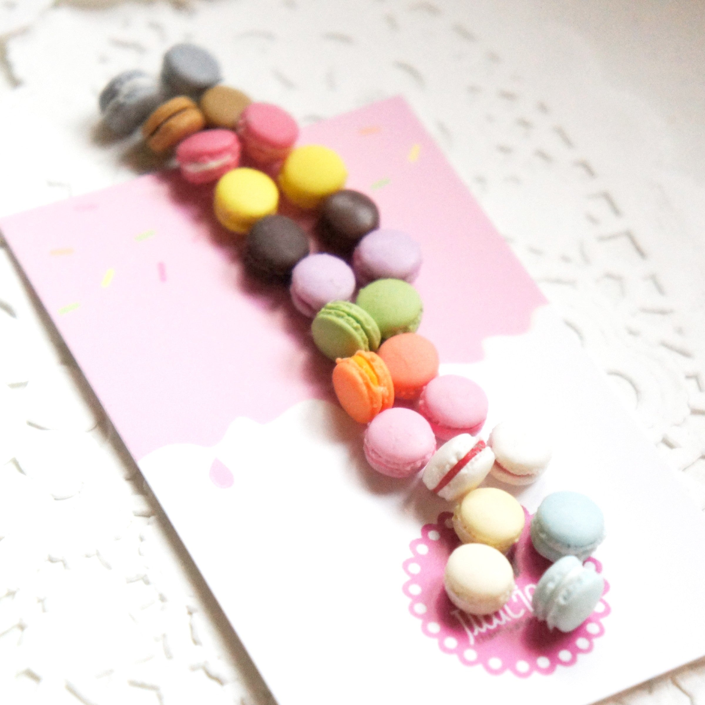 French Macaron Stud Earrings