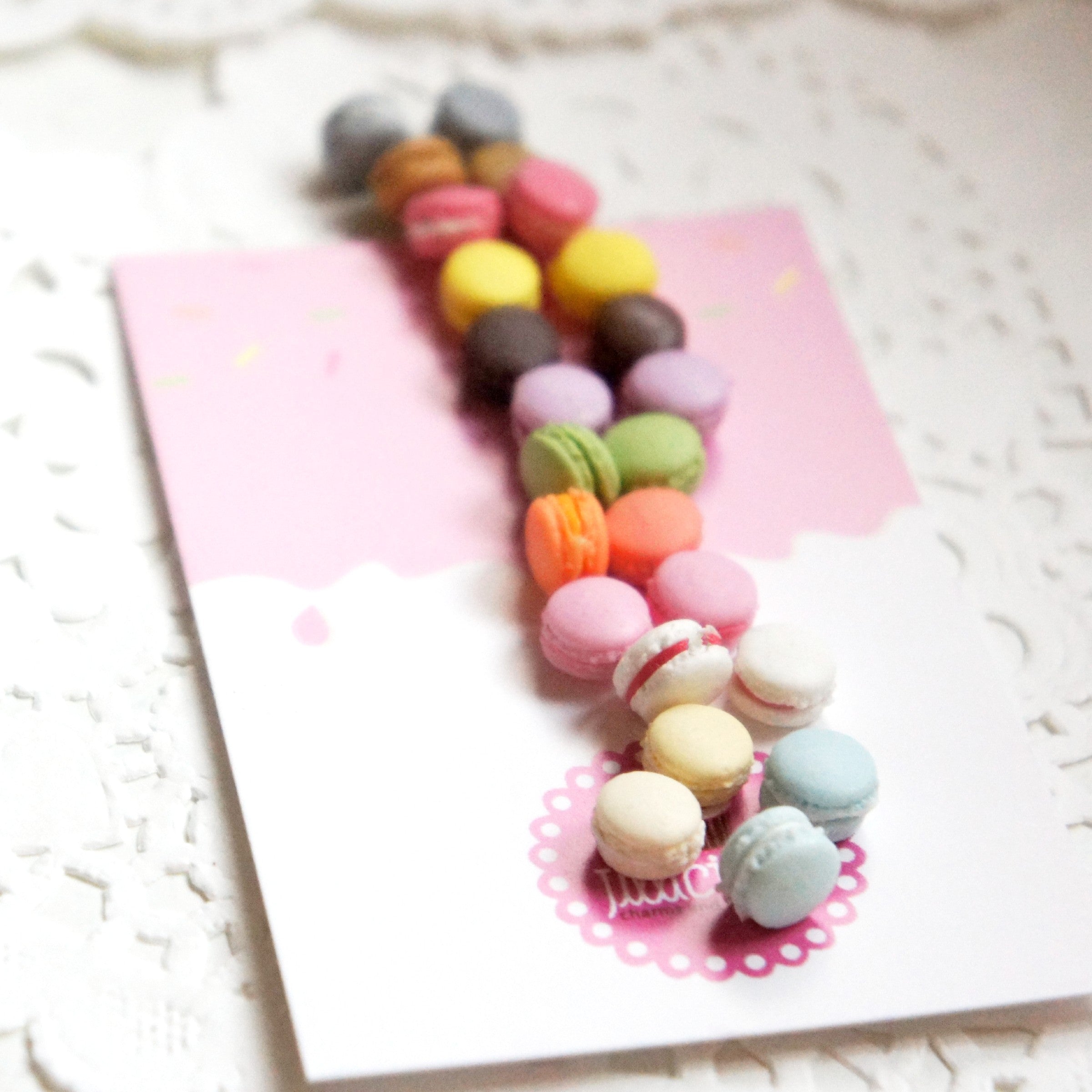 French Macaron Stud Earrings