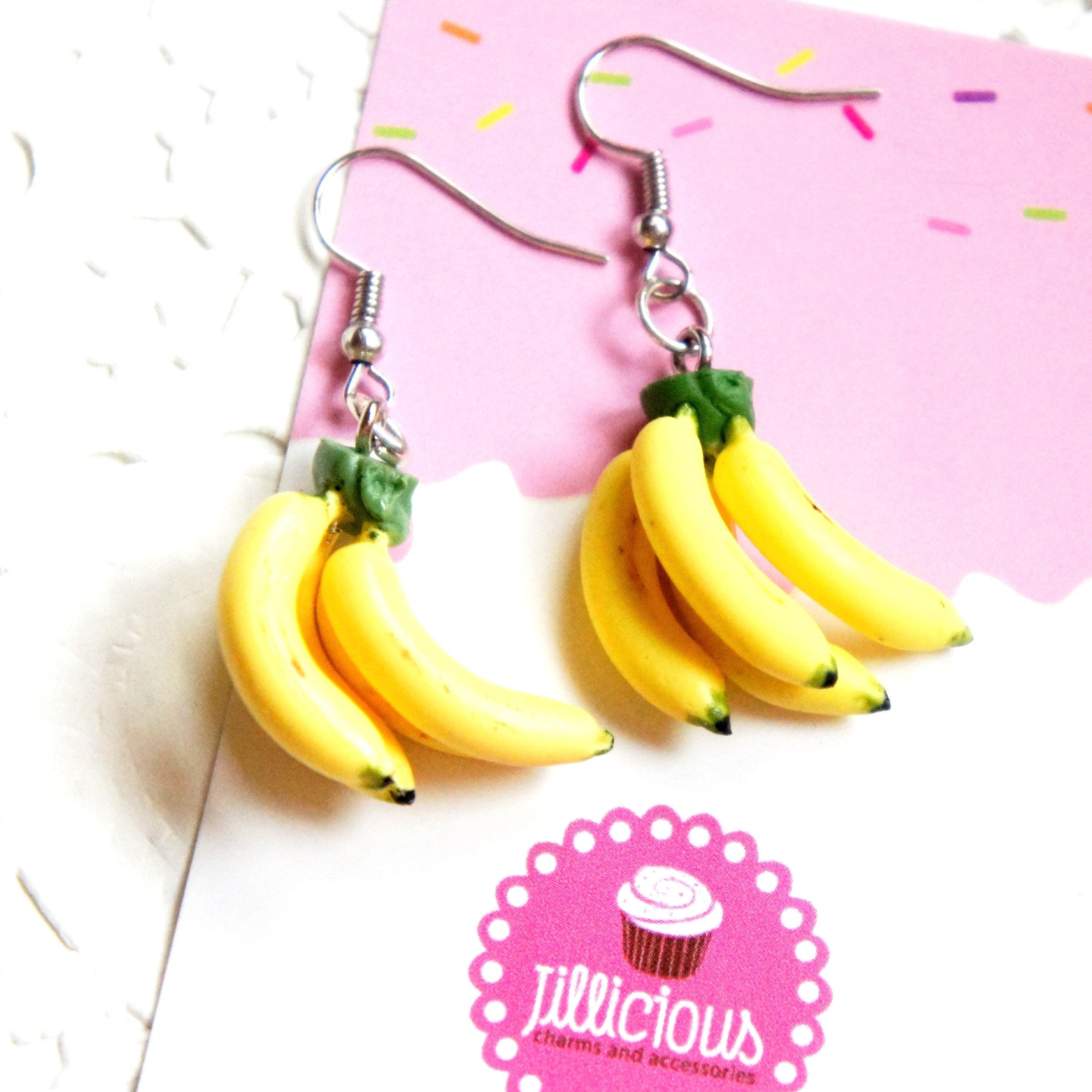 Banana Bunch Dangle Earrings