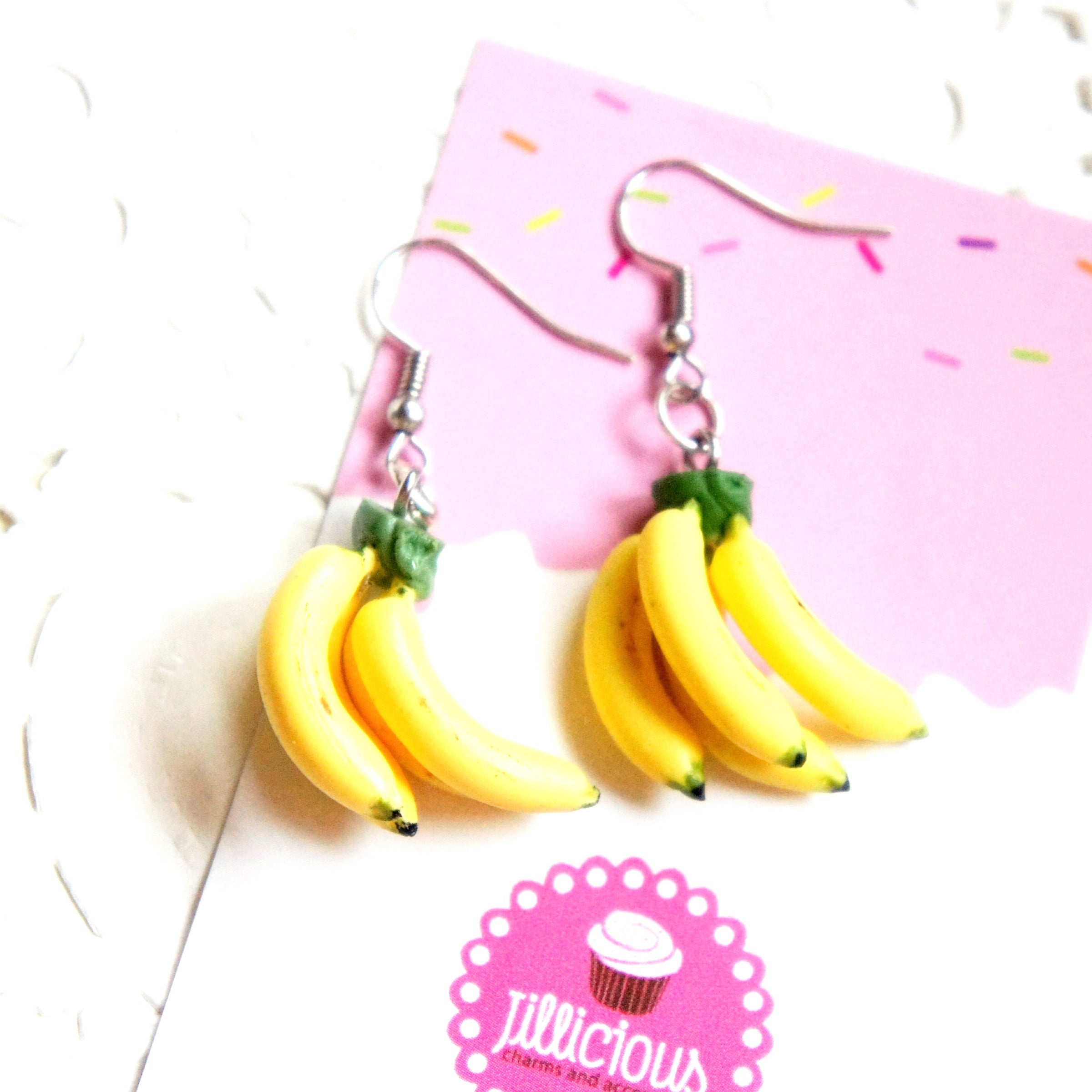 Banana Bunch Dangle Earrings