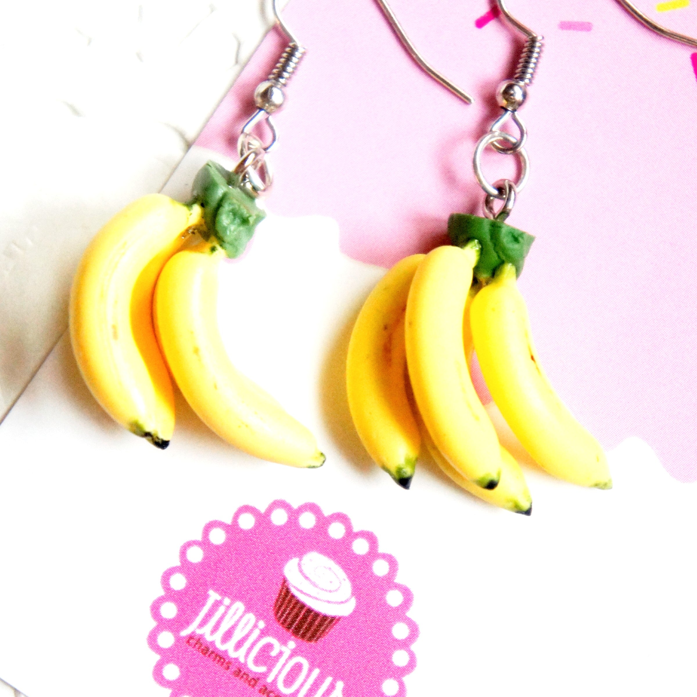 Banana Bunch Dangle Earrings
