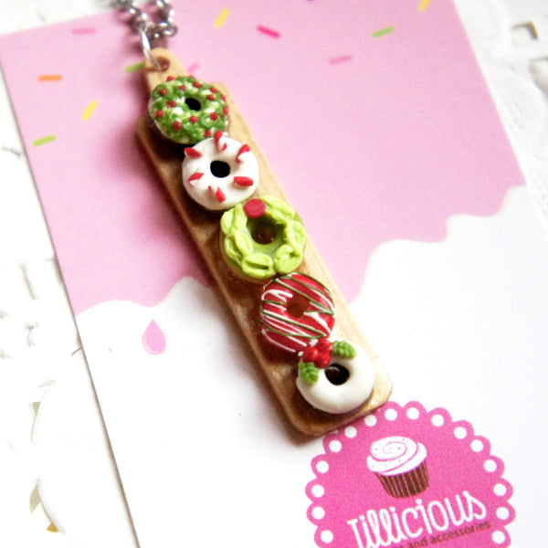 Christmas Inspired Donuts Necklace