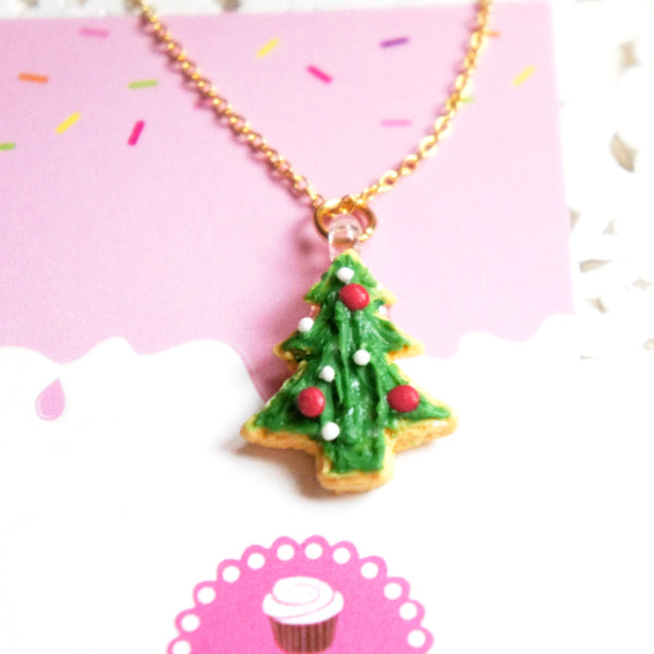 Christmas Tree Cookie Necklace