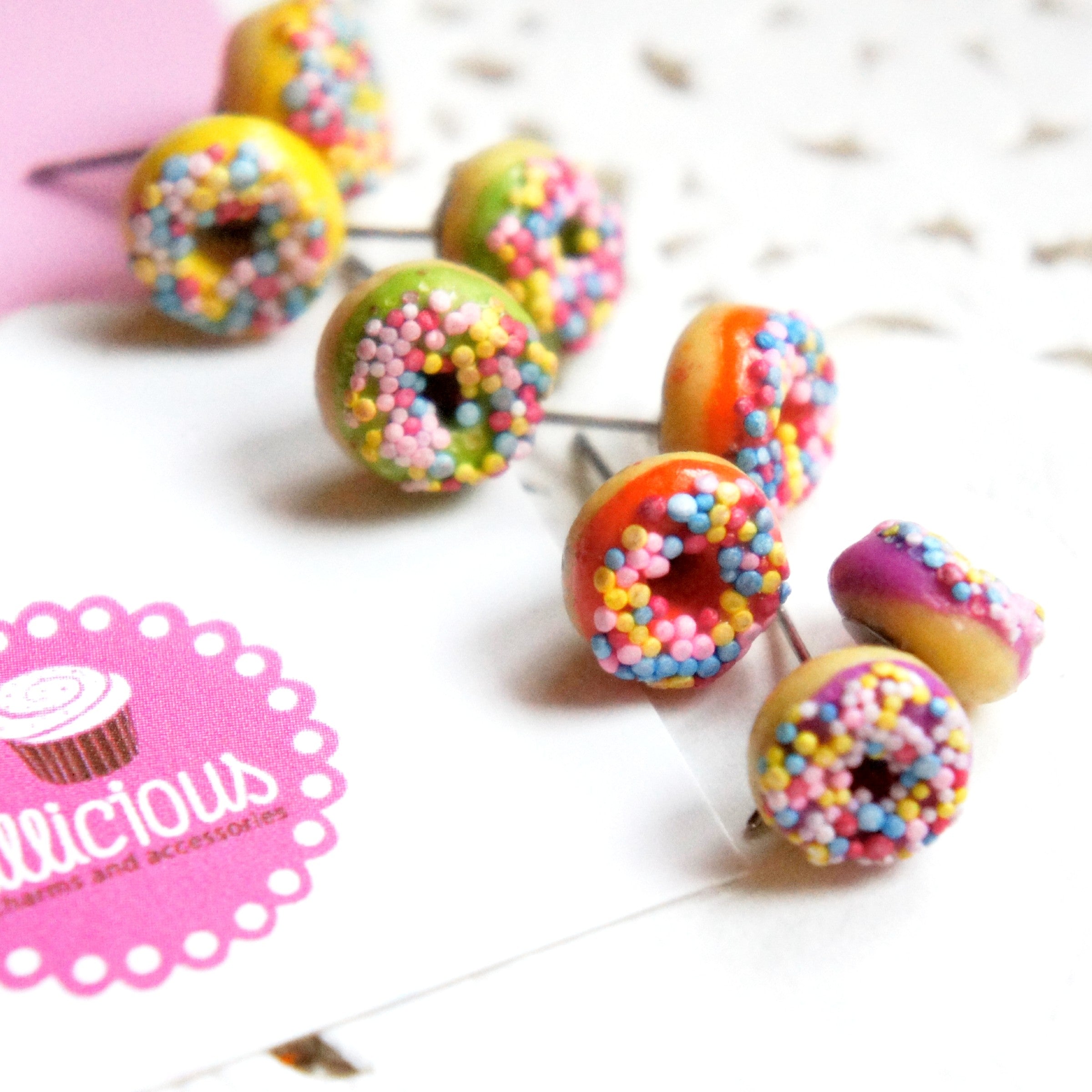 Candy Sprinkle Donut Earrings