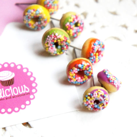 Candy Sprinkle Donut Earrings