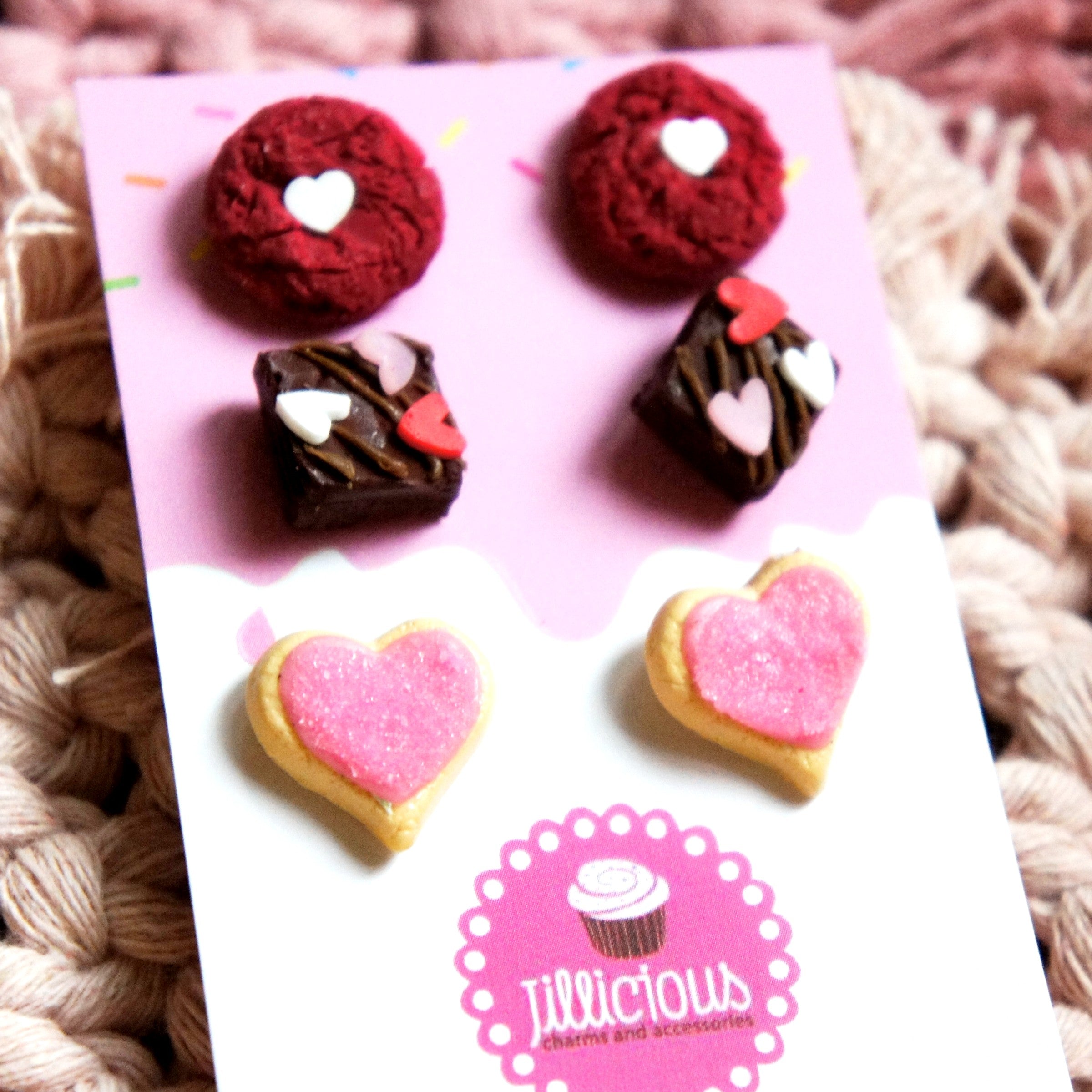 Valentines Sweets Earrings Set