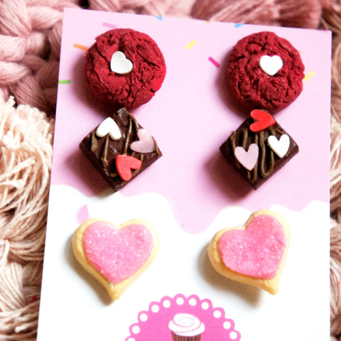 Valentines Sweets Earrings Set