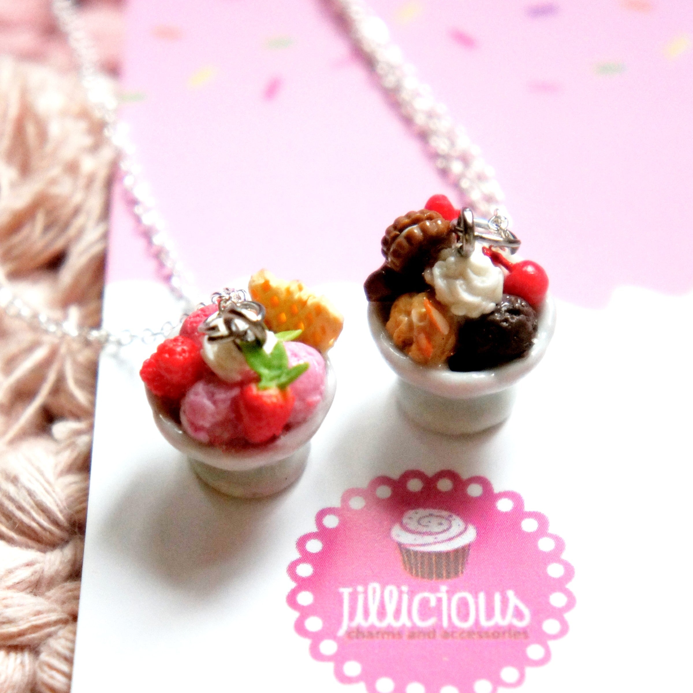 Valentine's Day Ice Cream Necklace