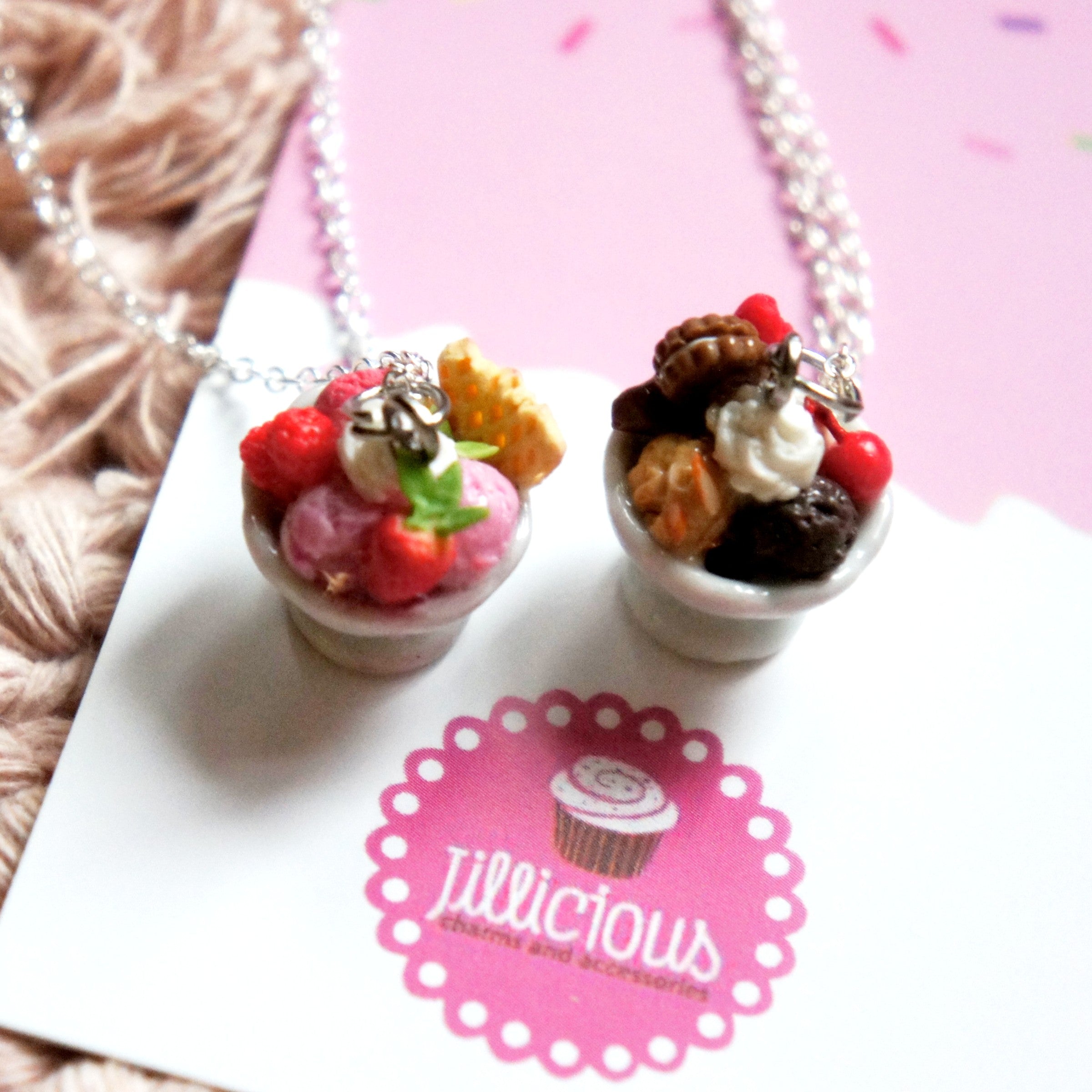 Valentine's Day Ice Cream Necklace