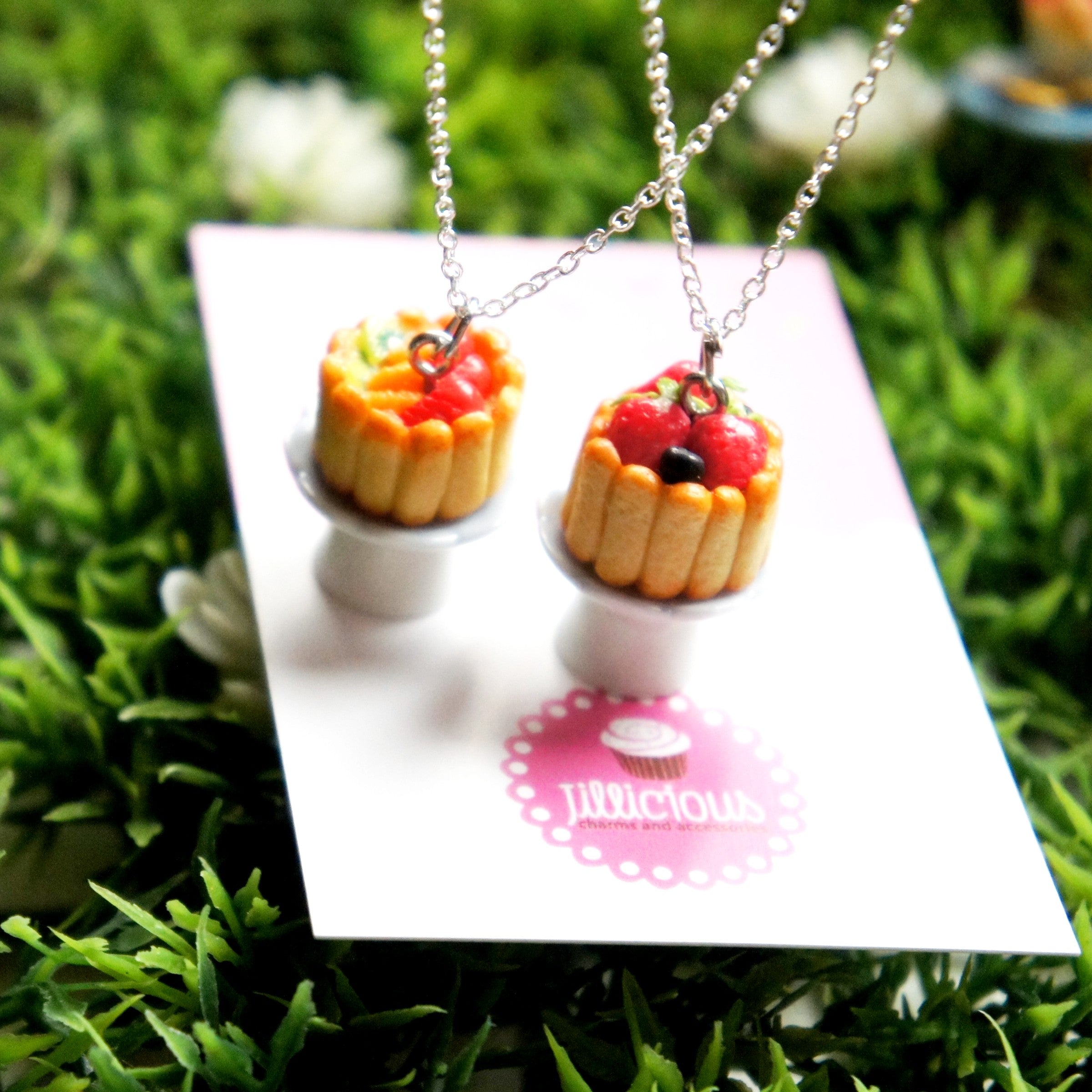 Spring Berries Charlotte Cake Necklace
