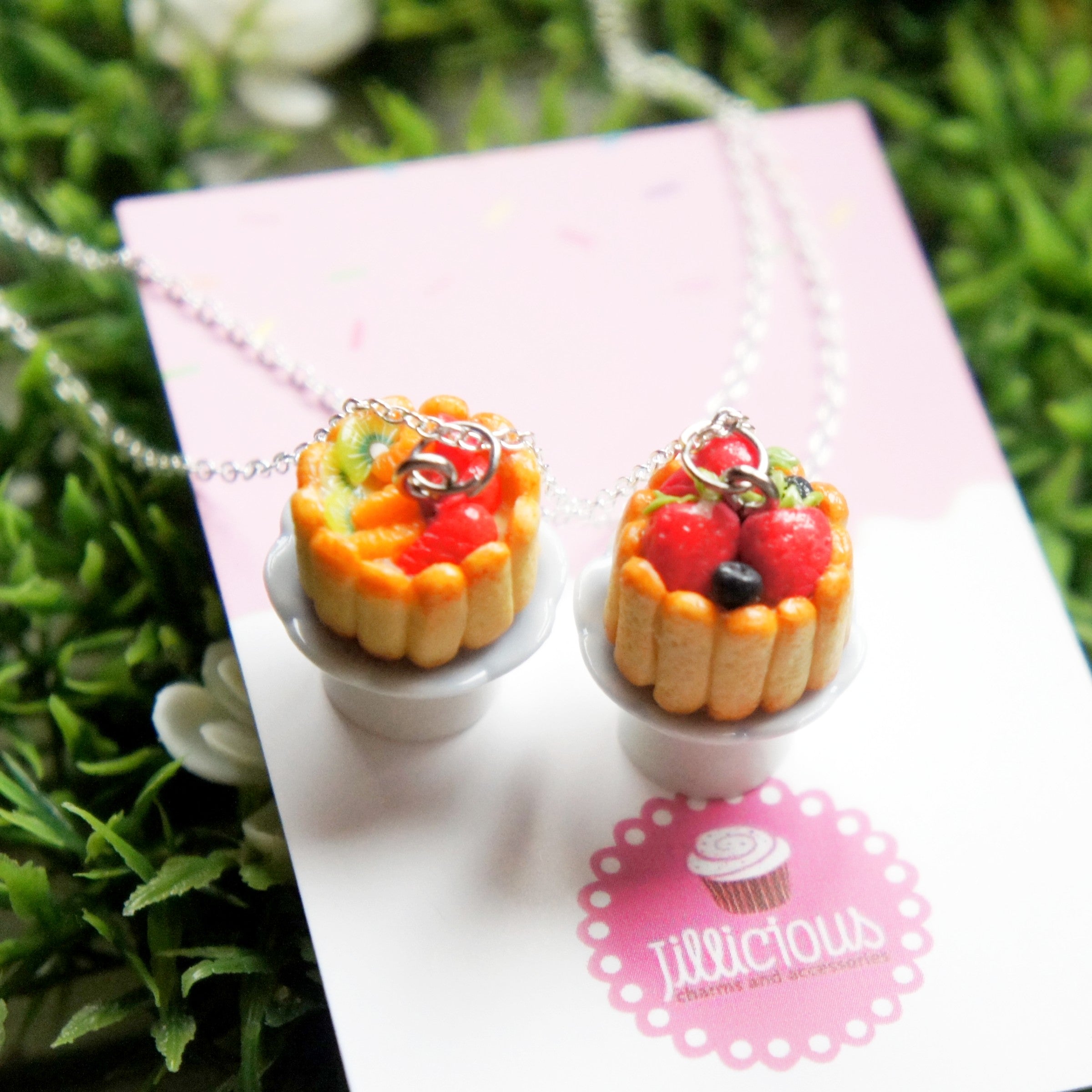 Spring Berries Charlotte Cake Necklace