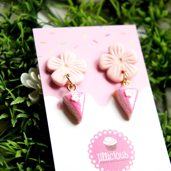 Sakura Cake Earrings