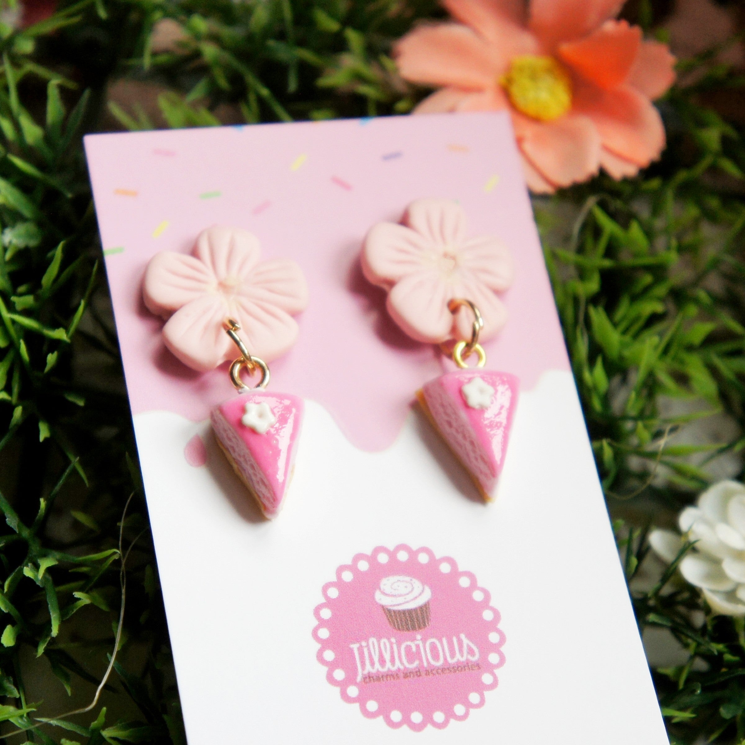 Sakura Cake Earrings