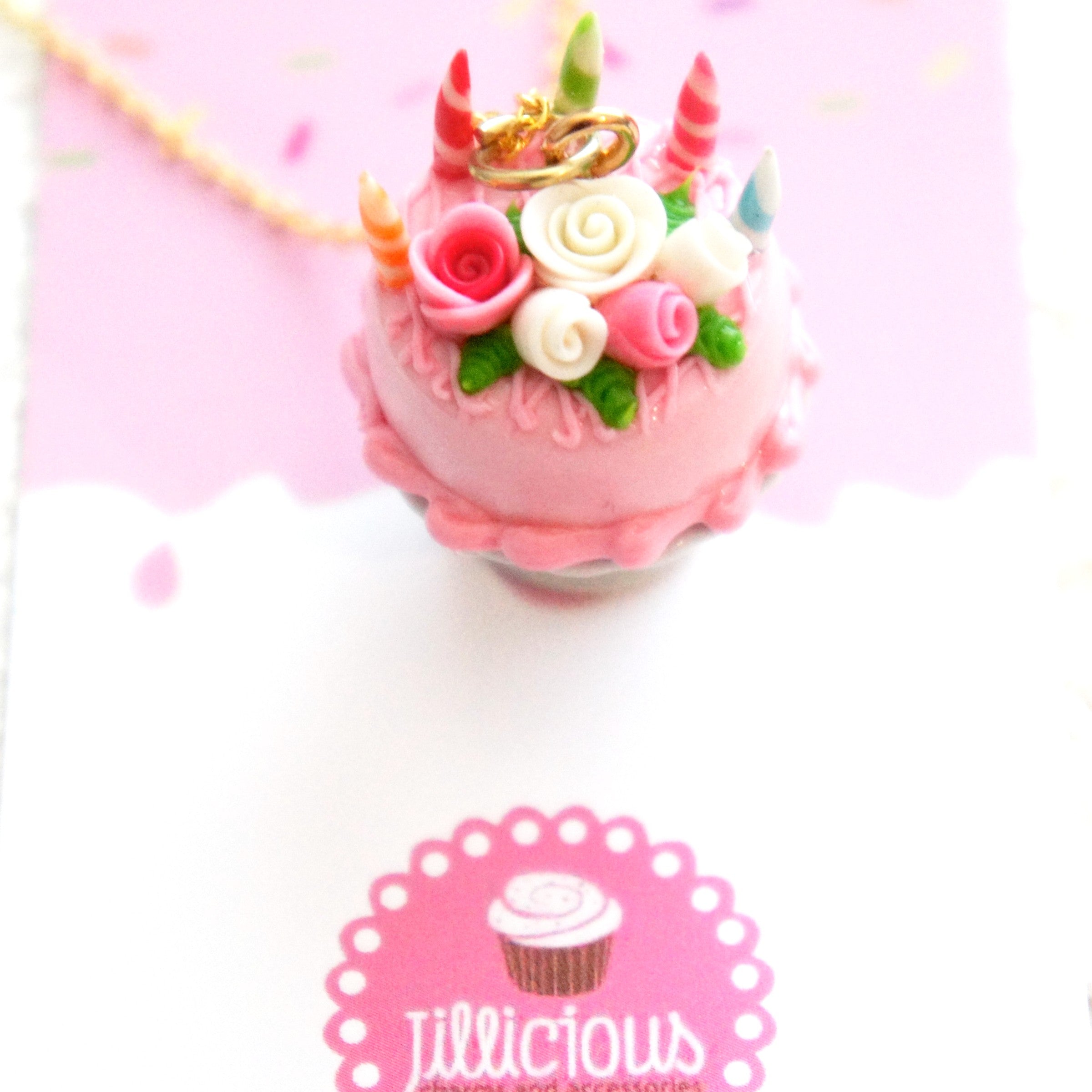 Happy Birthday Cake Necklace