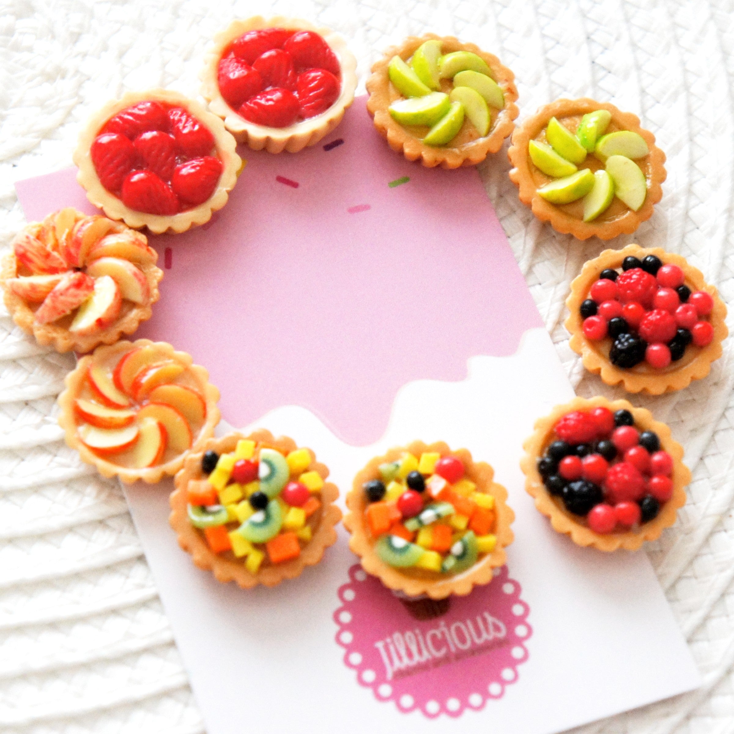 Fruit Tart Dangle Earrings