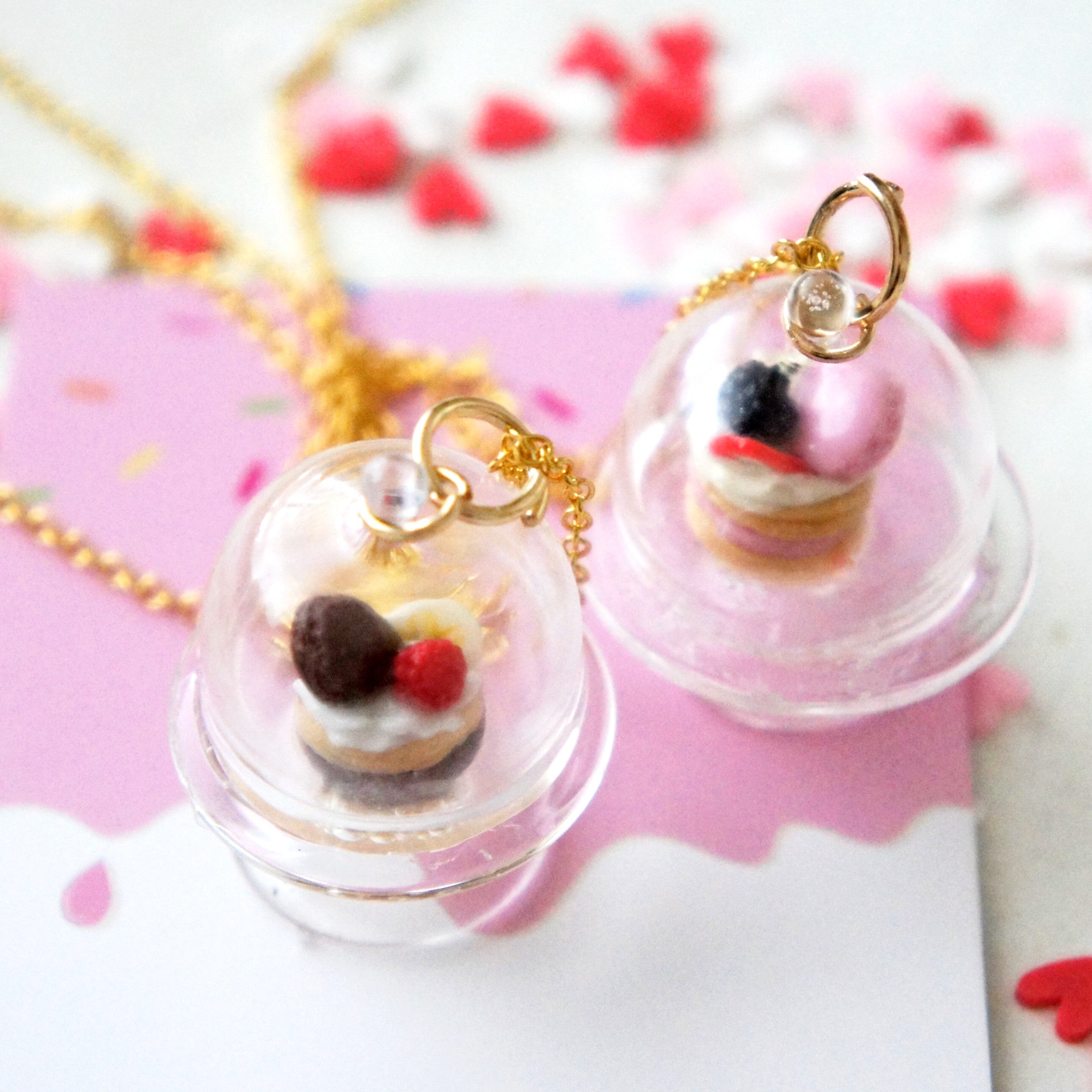French Macaron Cake Necklace