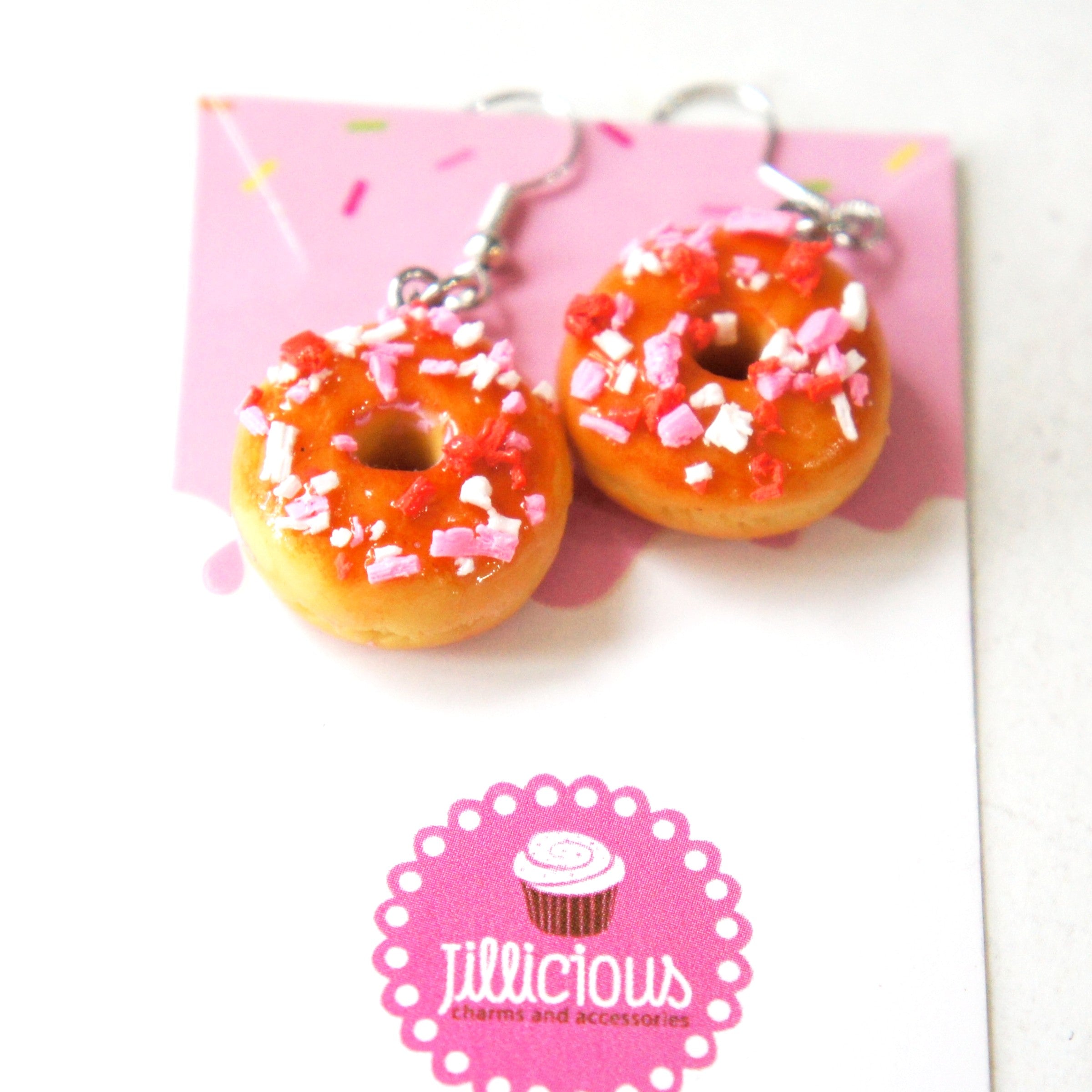 Valentine's Donuts Dangle Earrings