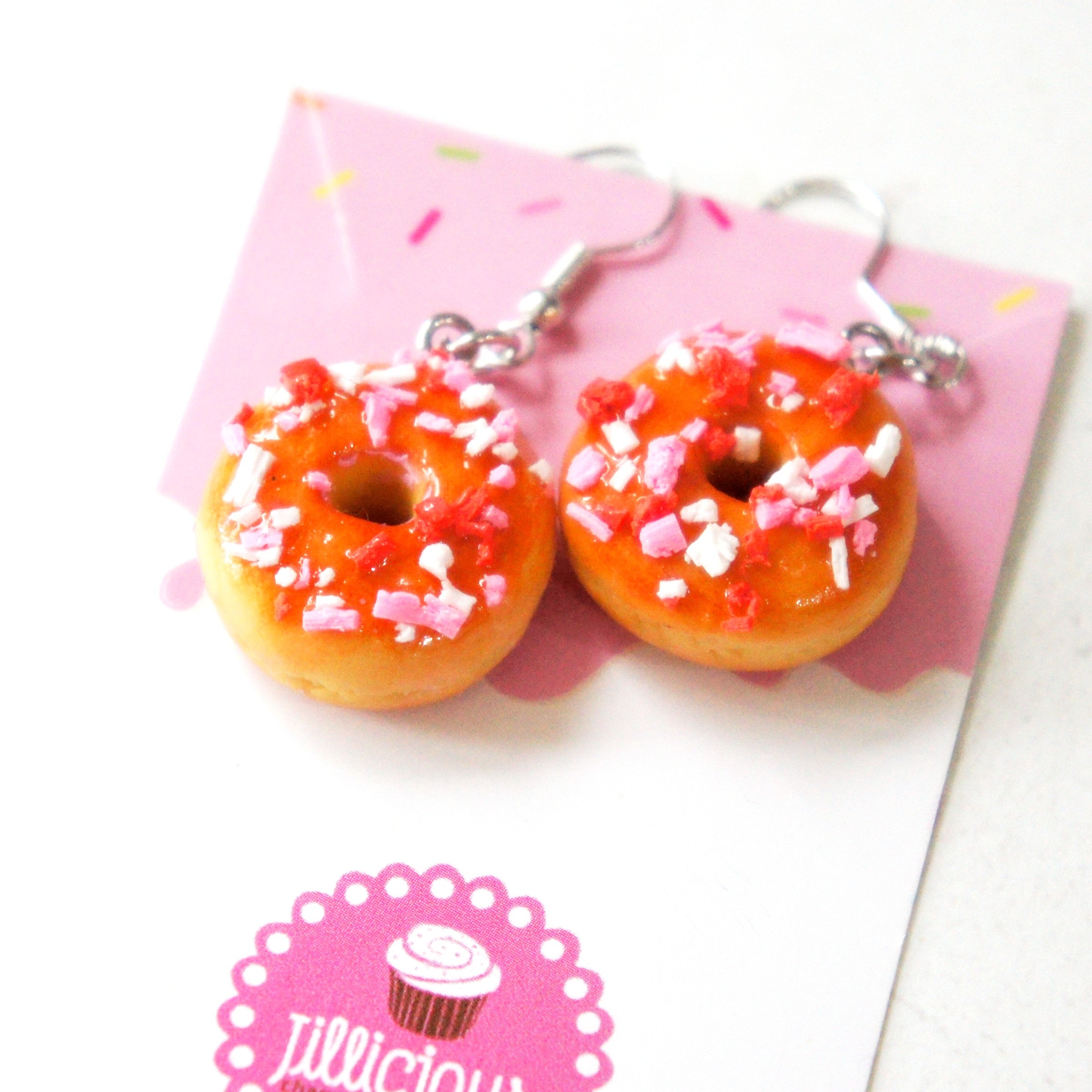Valentine's Donuts Dangle Earrings