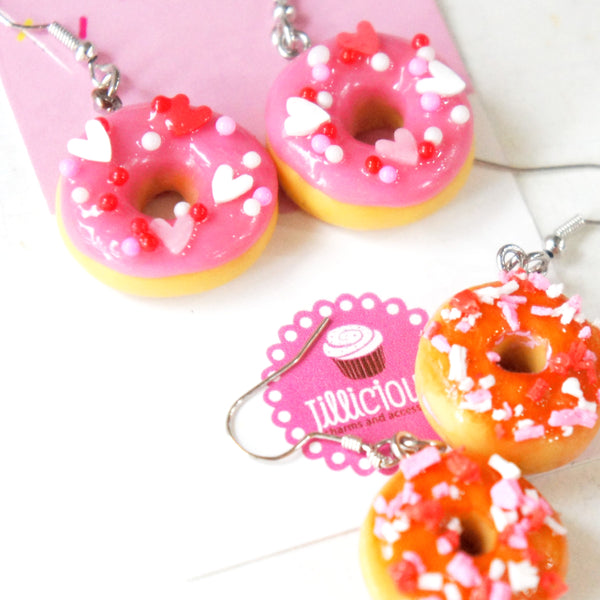Valentine's Donuts Dangle Earrings