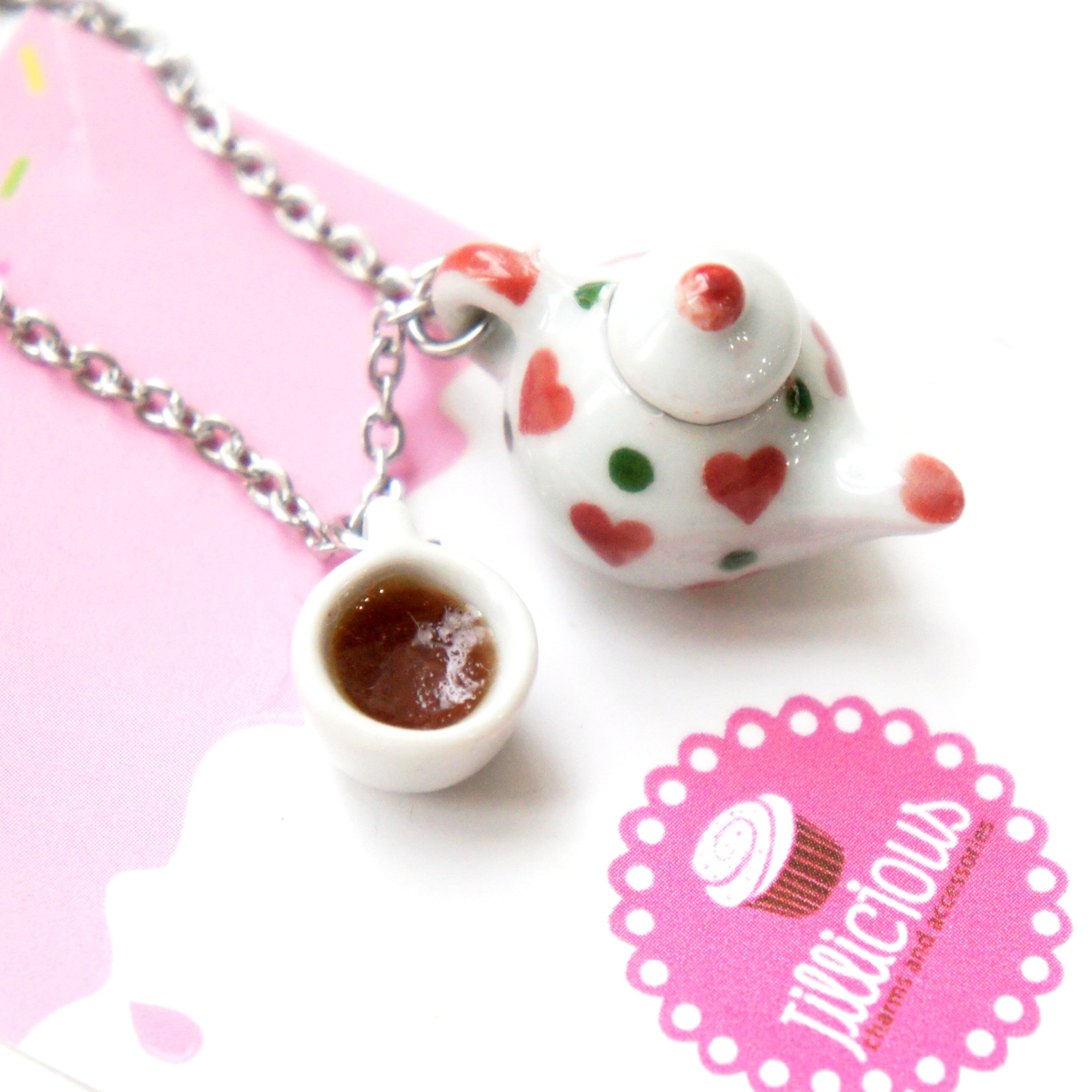 Valentine's Tea Set Necklace