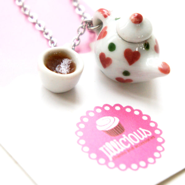 Valentine's Tea Set Necklace