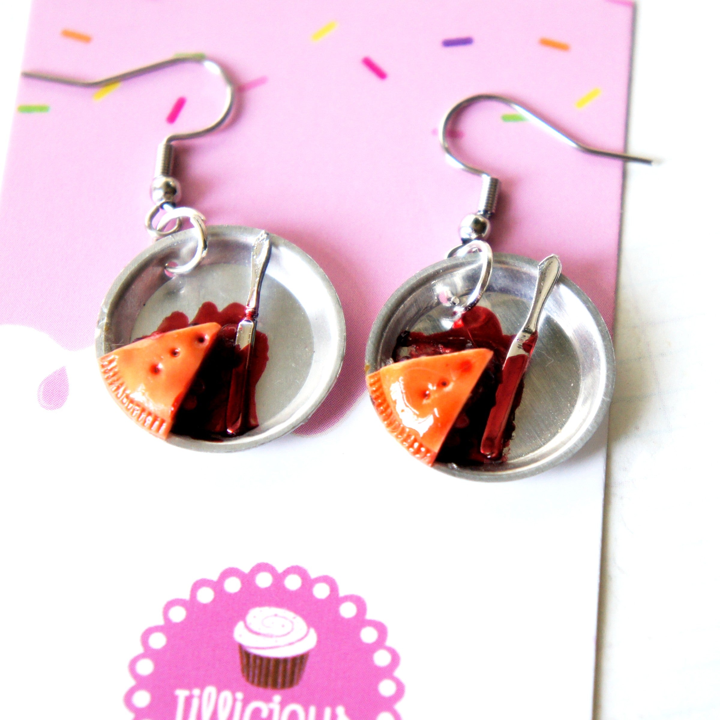 Cherry Pie Dangle Earrings