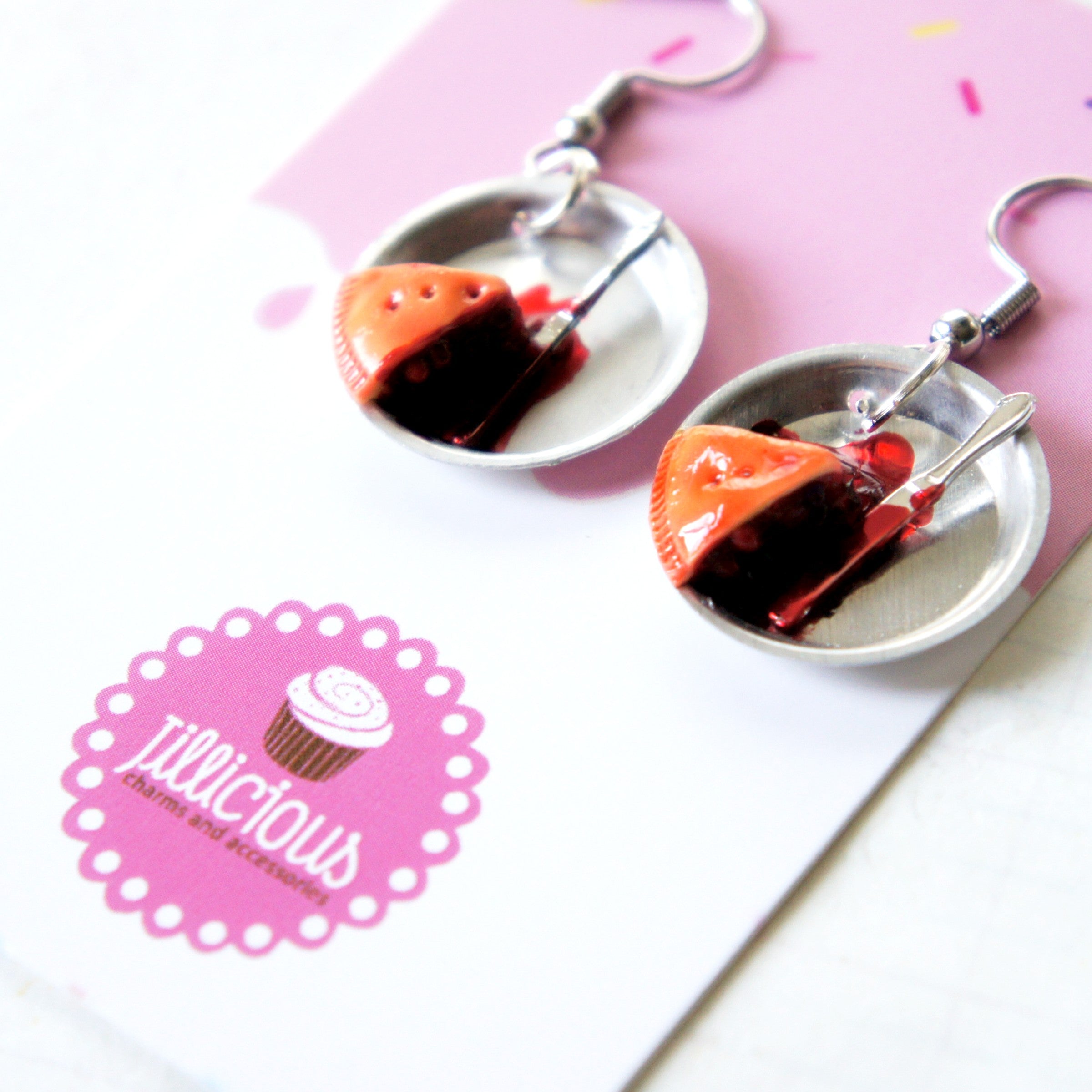 Cherry Pie Dangle Earrings