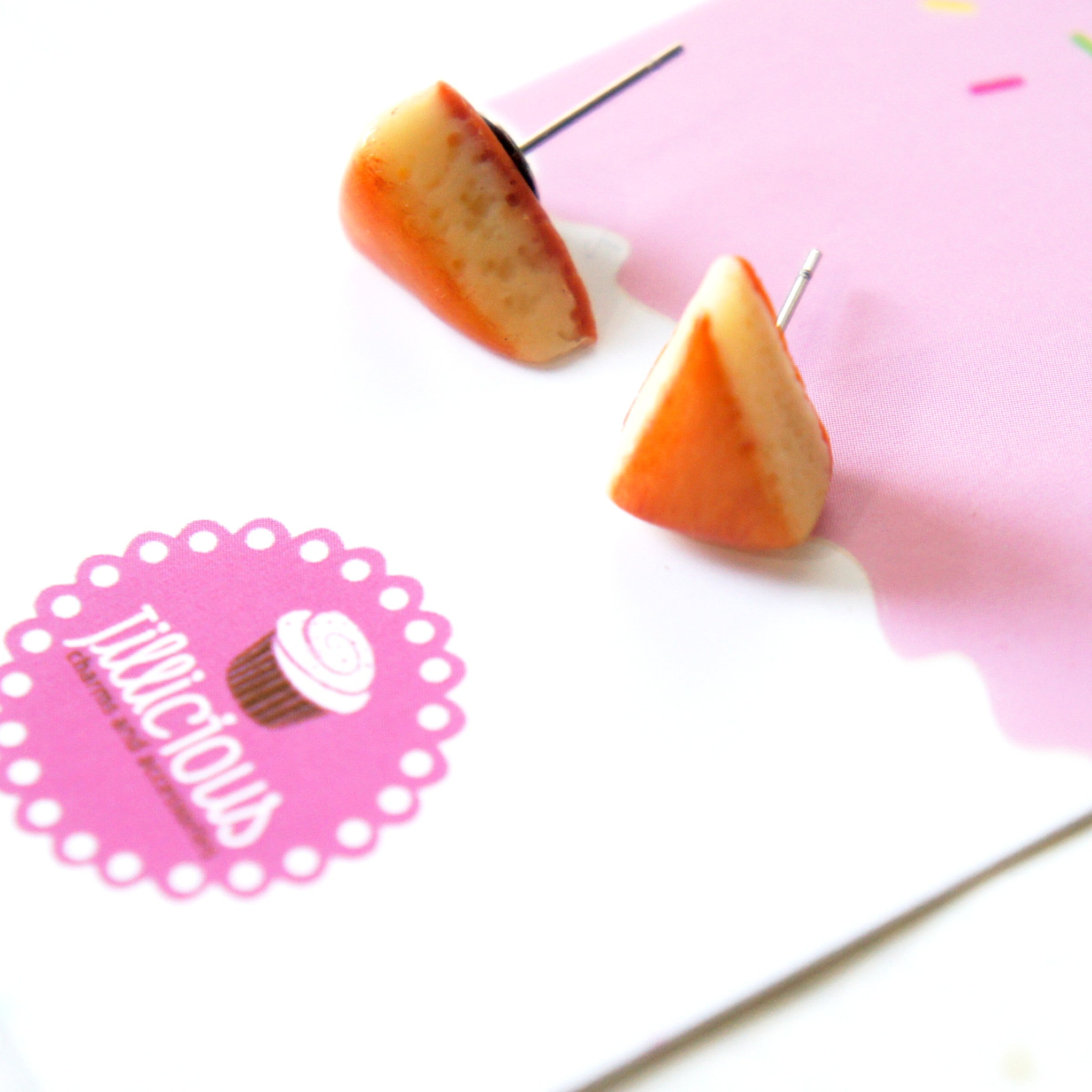 Basque Burnt Cheesecake Stud Earrings