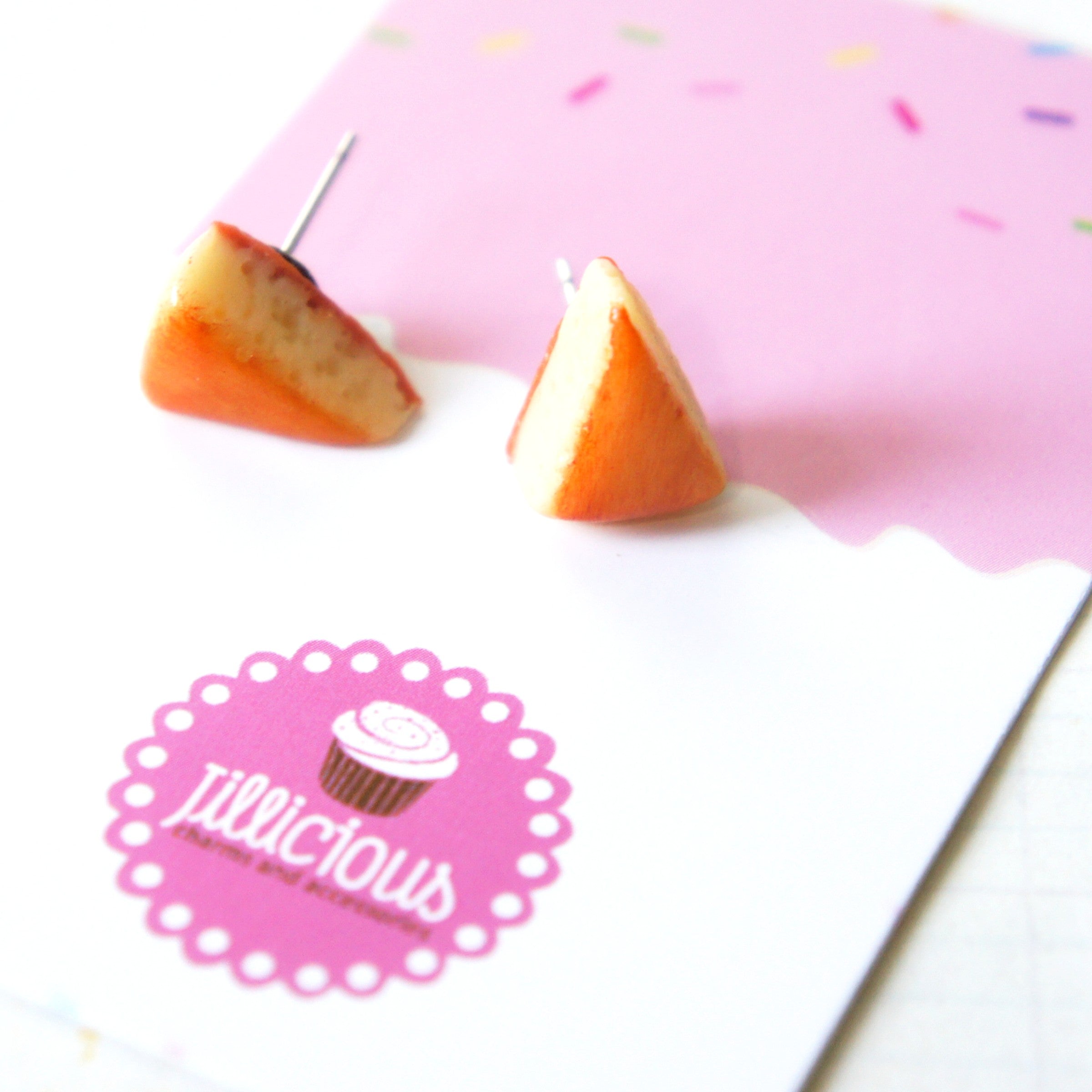 Basque Burnt Cheesecake Stud Earrings