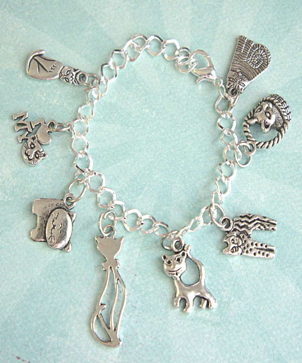 cat lover charm bracelet - Jillicious charms and accessories