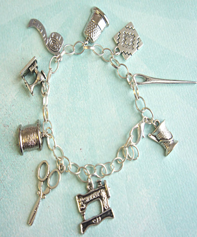 Sewer's Charm Bracelet - Jillicious charms and accessories