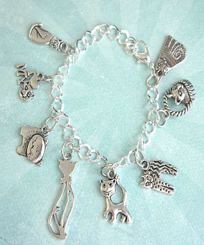 cat lover charm bracelet - Jillicious charms and accessories
