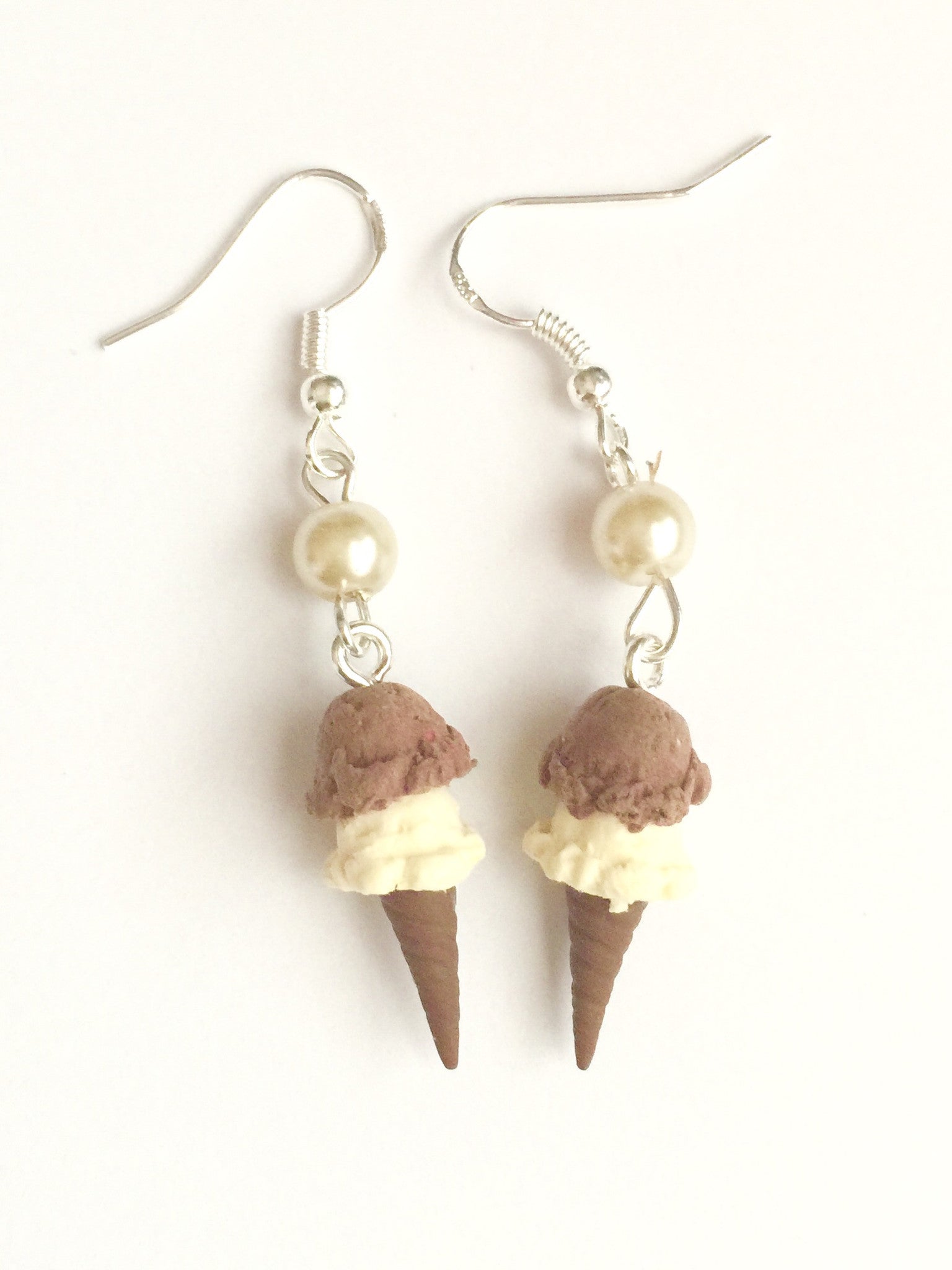 Ice Cream Cone Earrings - Jillicious charms and accessories