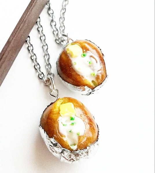 Baked Potato Necklace - Jillicious charms and accessories