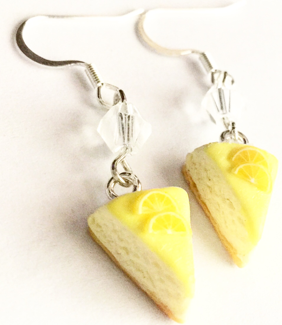 Lemon Cheesecake Dangle Earrings - Jillicious charms and accessories