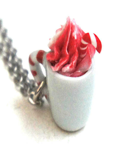 Candy Cane White Hot Chocolate Necklace - Jillicious charms and accessories