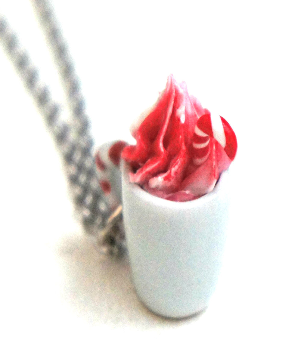 Candy Cane White Hot Chocolate Necklace - Jillicious charms and accessories