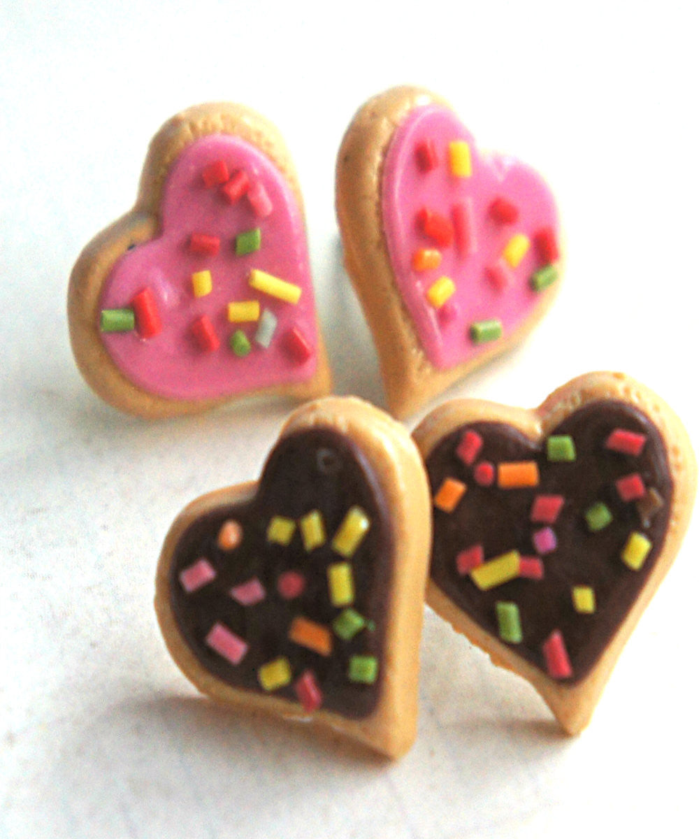 Heart Sprinkles Sugar Cookies Earrings - Jillicious charms and accessories